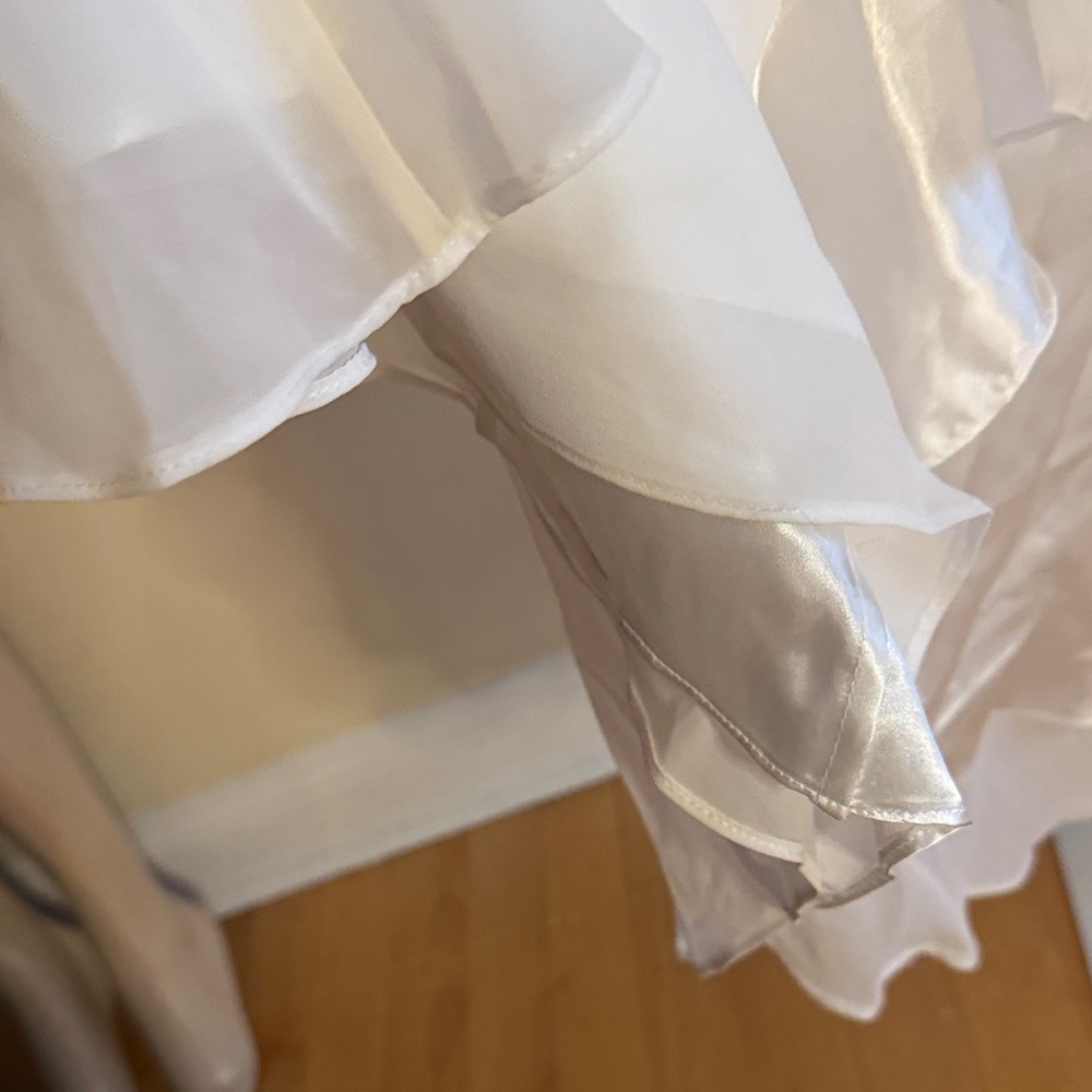 Elegant Beaded White Strapless Dress - Picture 13 of 16